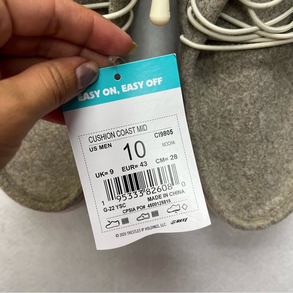 Reef Cushion Coast Mid SE Sneaker Slip On Chukka Shoes Comfort Men's Size 10 NEW - Picture 3 of 6